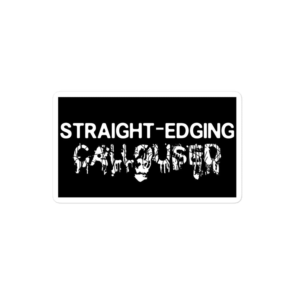 Straight Edge Sticker