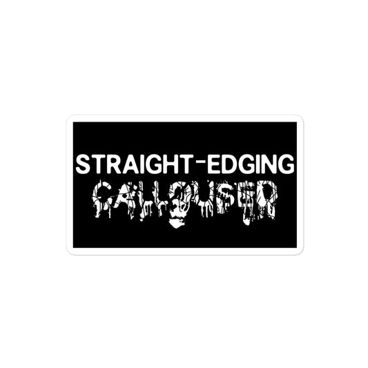 Straight Edge Sticker